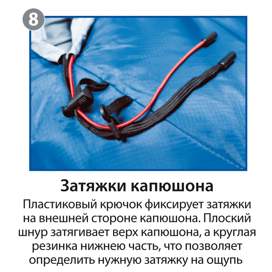 Спальный мешок Duvet Правый, серый/синий, Btrace