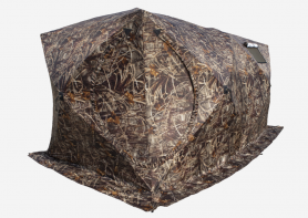 Палатка зимняя КУБ 3 Дубль (трехслойная, дышащая, камыш, москитная сетка)