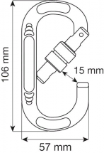 Карабин Compact Oval LOCK, CAMP