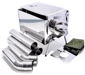 Печь походная Пошехонка средняя с 3D защитным экраном