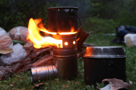 Турбопечка щепочница Век d 108 мм титан