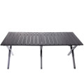 Стол кемпинговый складной, 114*59*43 см, цвет: чёрный, каркас алюминий