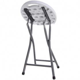 Табурет складной SJ-0052, 33*32*44 см. белый